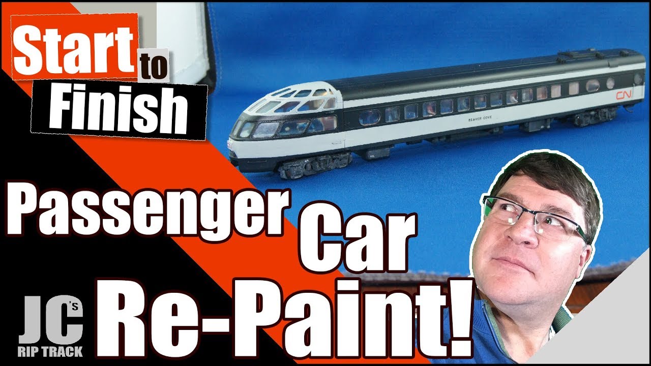 Repainting an HO Scale Passenger Car - Inside Out!