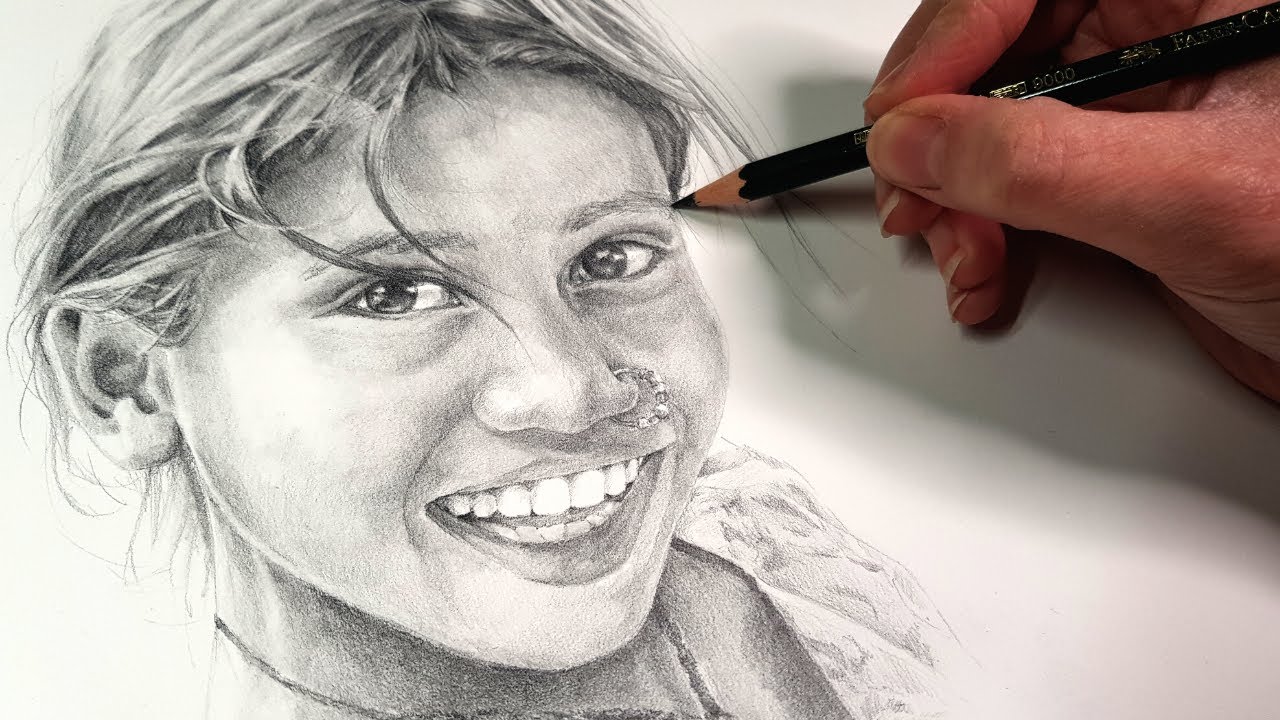 Teken met me mee: PORTRET met grafietpotlood | LEREN TEKENEN voor beginners
