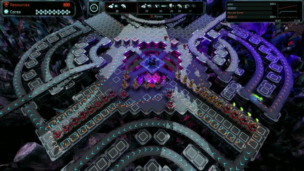 Defense Grid 2 20 - Backlash on Elite Campaign - only guns - no core lost