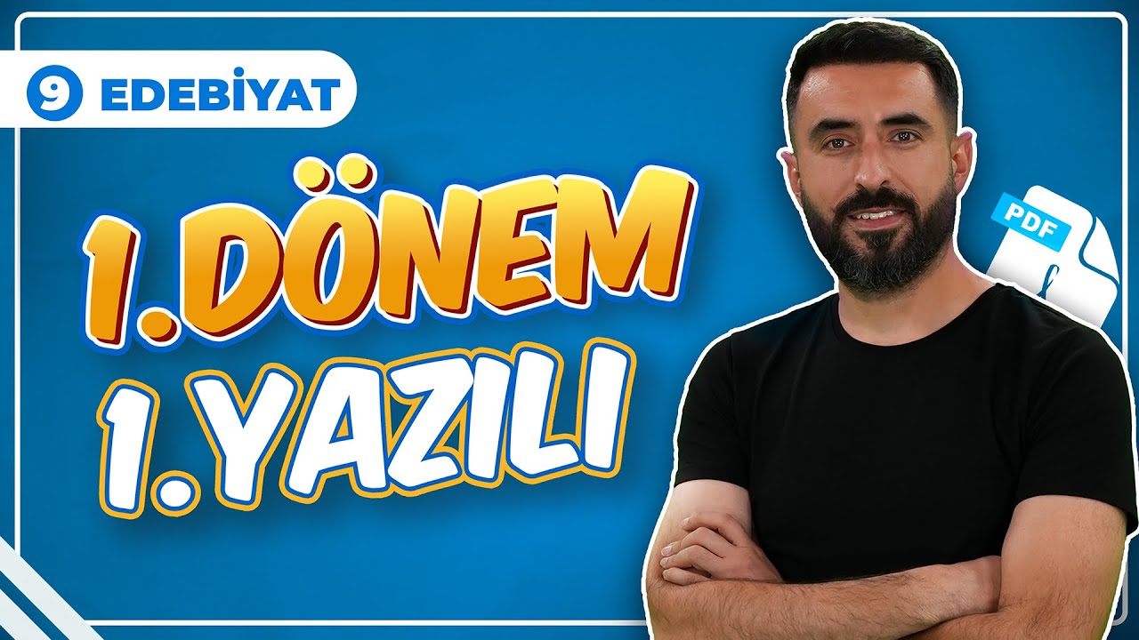 9.SINIF EDEBİYAT 1.DÖNEM 1.YAZILI SORULARI 📌 / 9 Edebiyat Yazılıya Hazırlık