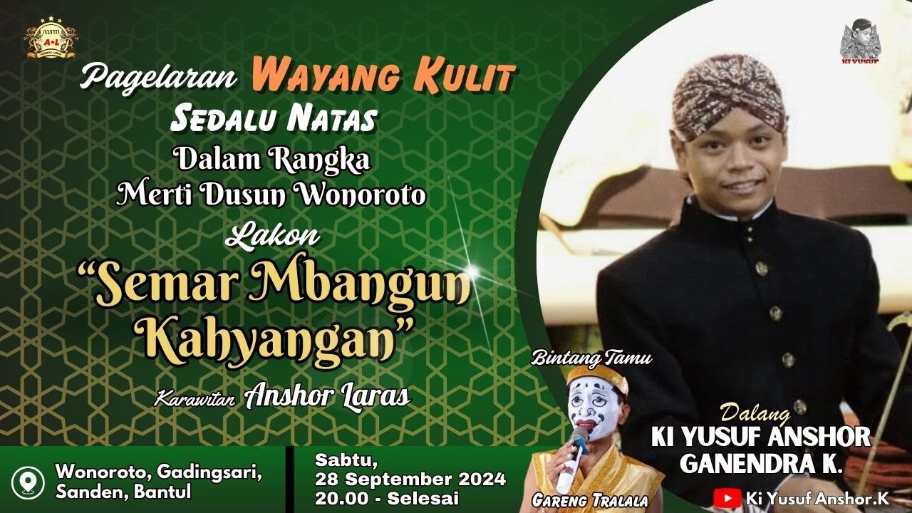 LIVE WAYANG KI YUSUF / SEMAR MBANGUN KHAYANGAN / GARENG TRALALA  / WONOROTO,GADINGSARI,SADEN,BANTUL.