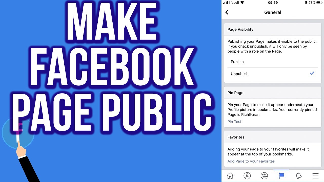 Как сделать страницу Facebook общедоступной