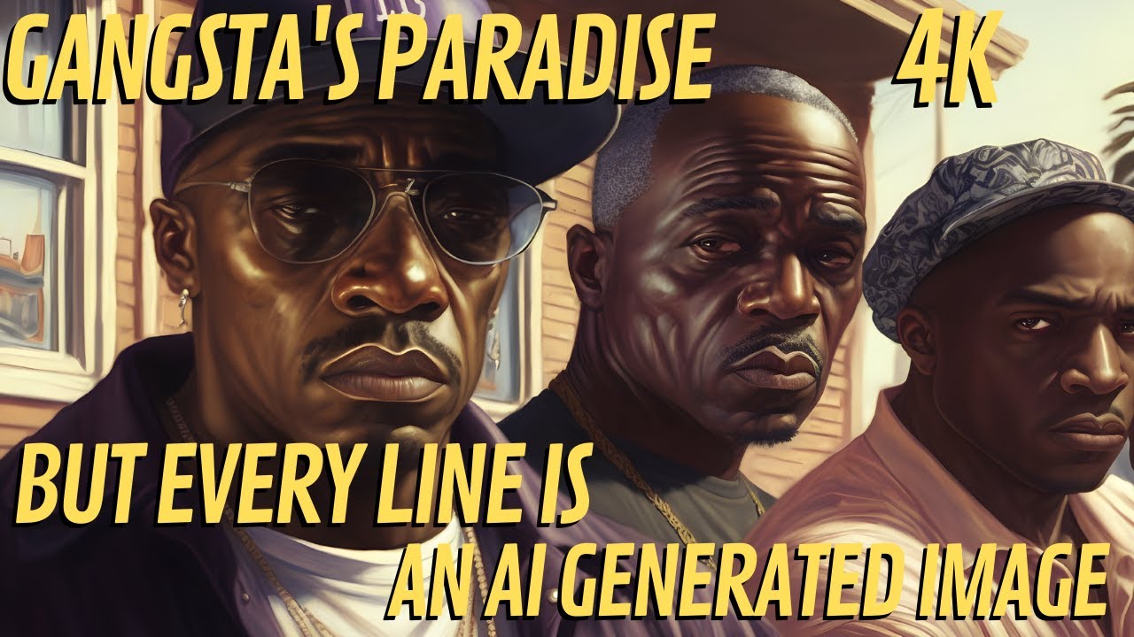 Coolio - Gangsta's Paradise, but every line is an AI generated image (4K)