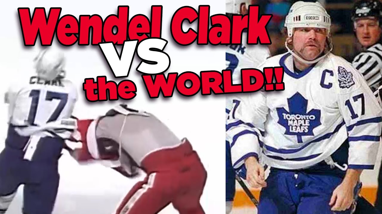 Wendel Clark VS THE WORLD - One of the Best HOCKEY FIGHTERS of ALL TIME!