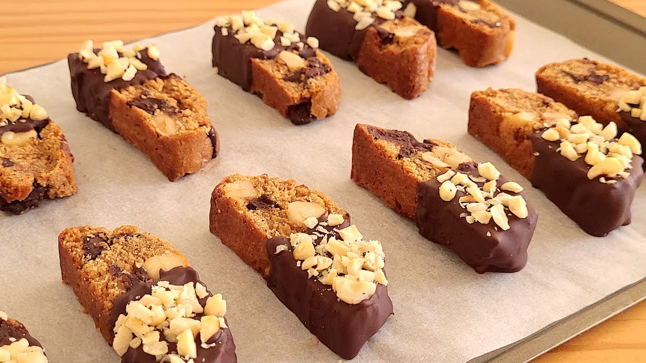 Irresistible Coffee Chocolate Biscotti | No Butter, Guilt Free Recipe!