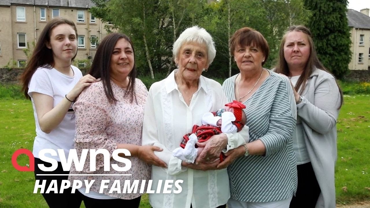 Family becomes one of the only in the UK to have six generations alive at the SAME TIME | SWNS
