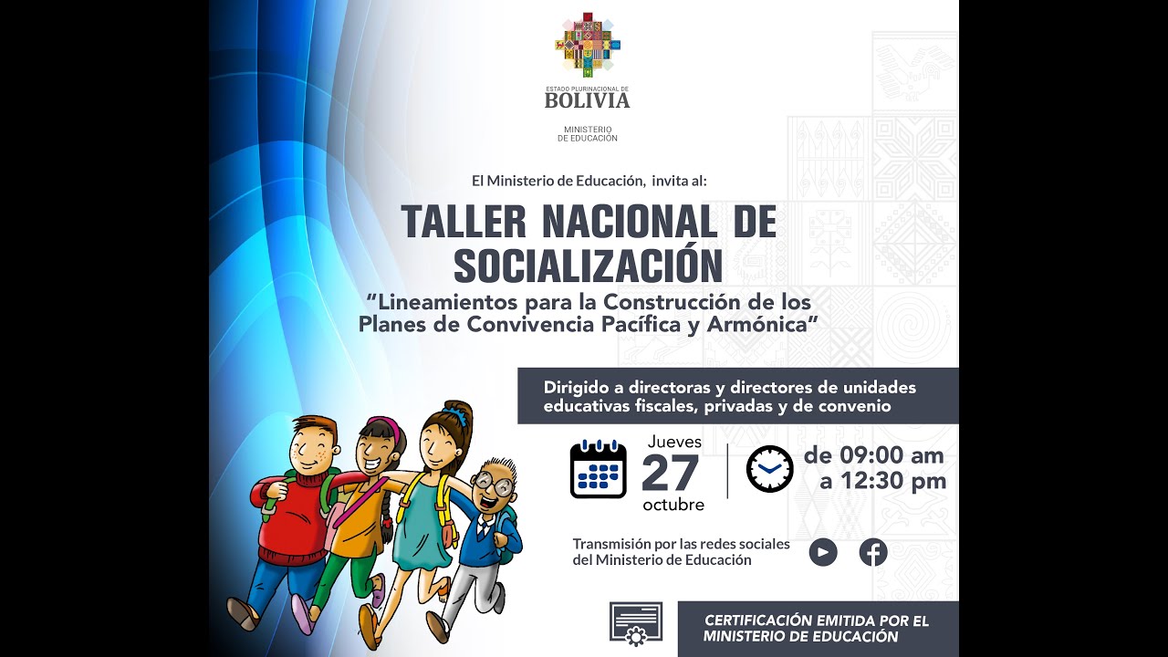 TALLER “LINEAMIENTOS PARA LA CONSTRUCCIÓN DE LOS PLANES DE CONVIVENCIA PACÍFICA Y ARMÓNICA”