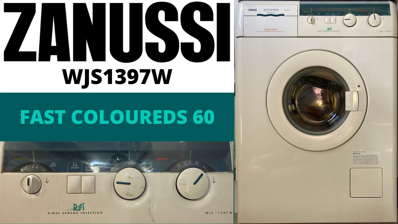 Zanussi Jetsystem Excel 1250 Turbodry WJS1397W Washer Dryer - [C] Fast Coloureds 60