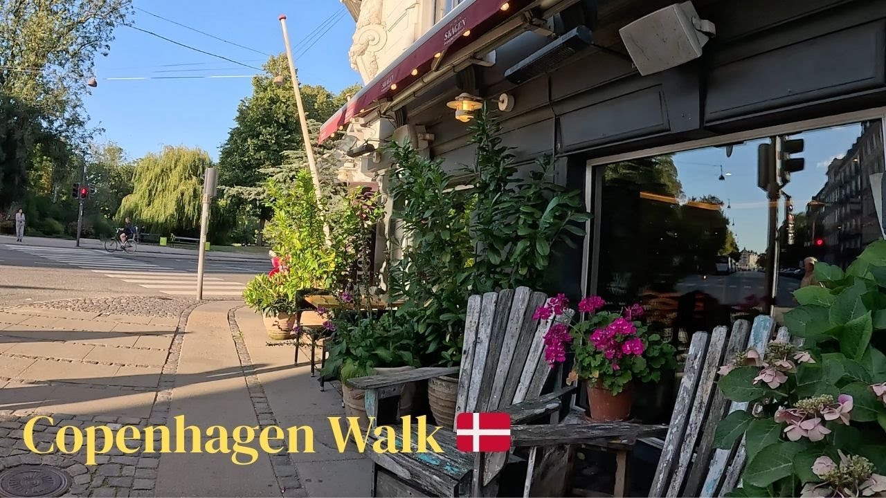 Copenhagen Walking Tour 🇩🇰 | Calm Streets, Park Walk & Hygge