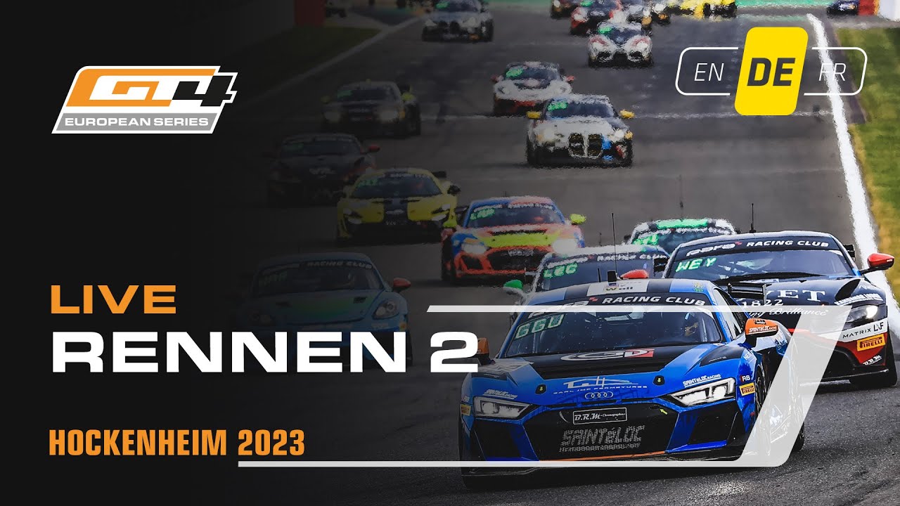 LIVE | Race 2 | Hockenheim | GT4 European Series powered by Rafa Racing Club  (Deutsche)