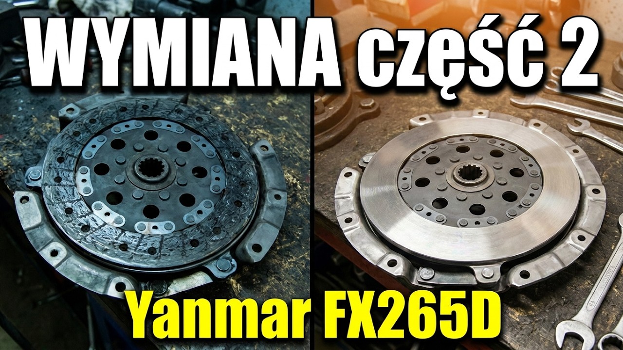 WDWW #13 Yanmar FX265D wymiana spalonej tarczy sprzęgłowej cz2