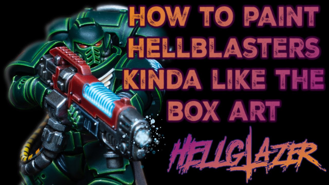 Paint Dark Angels Hellblasters kinda like the box art (ABRIDGED)