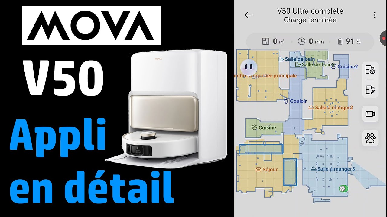 ✅ MOVA Application Smartphone en détail ✅ MOVA V50 Ultra Complete