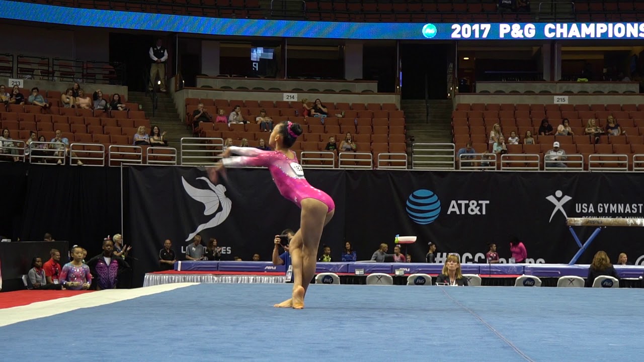 Leanne Wong - Floor Exercise - 2017 P&G Championships - Junior Women - Day 1