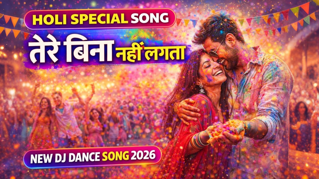 Holi Special Song 2026 | तेरे बिना नहीं लगता | Romantic DJ Dance Holi Song