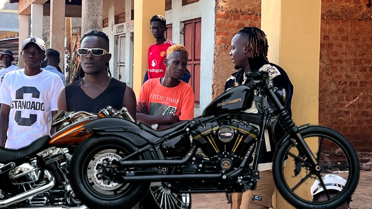 BWOY KING HD SHOCKS RESIDENTS IN GULU WITH BIG MONSTER BIKES DURING VIDEO SHOOT