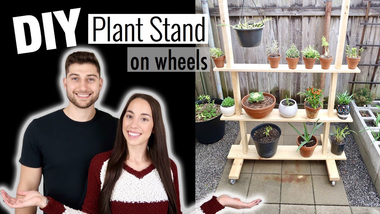 DIY PLANT STAND *ON WHEELS*