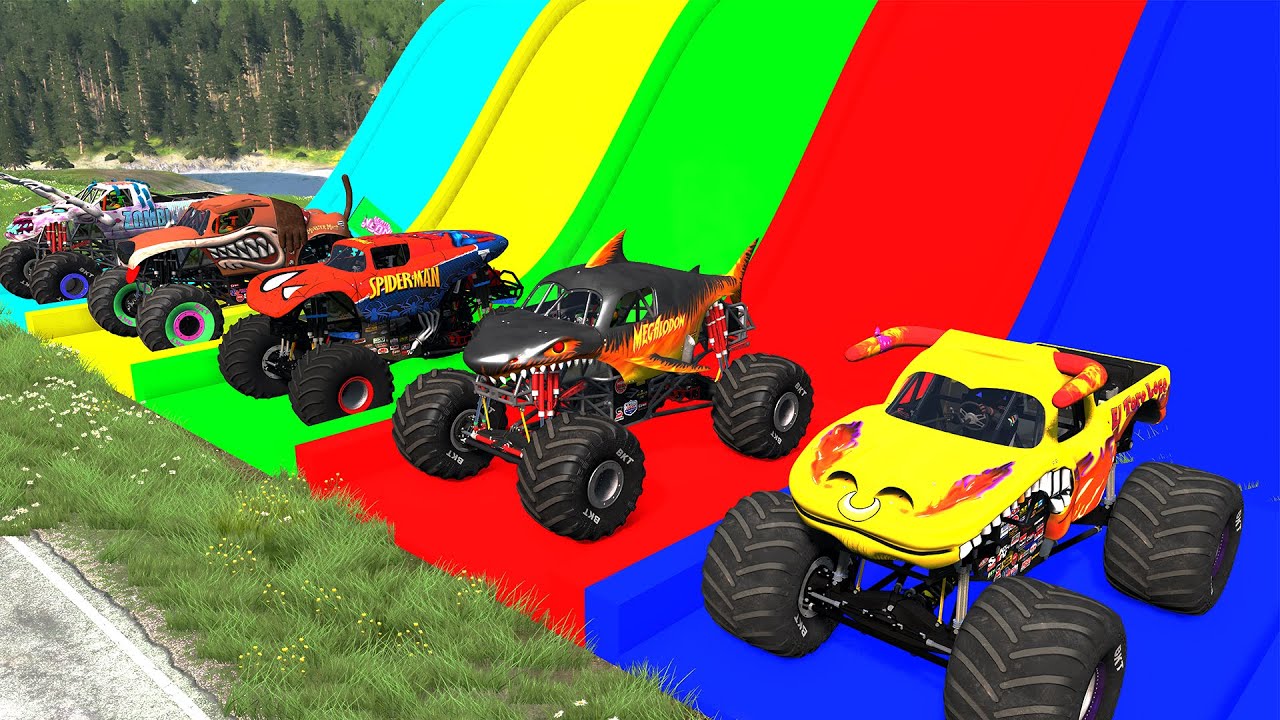 Monster Truck Transport  BeamNG Drive #161
