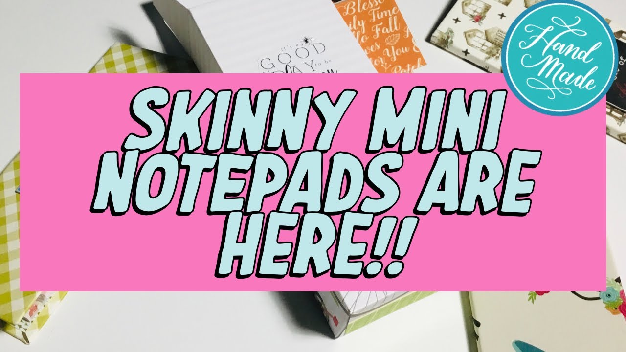 🌟AWESOME SAUCE🌟 DIY Skinny Mini Notepads For Each Season(4 pack)/ Cute Skinny Mini Notepads