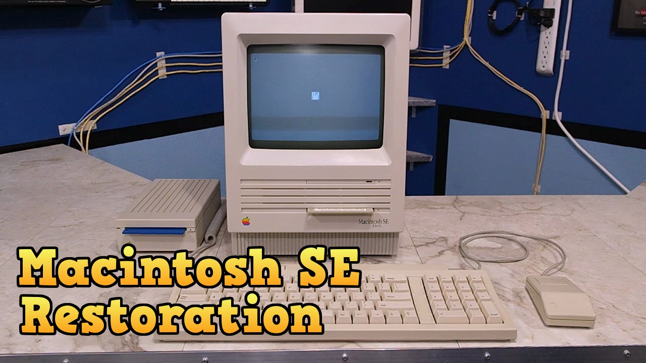 Восстановление Macintosh SE и установка SD-2-SCSI