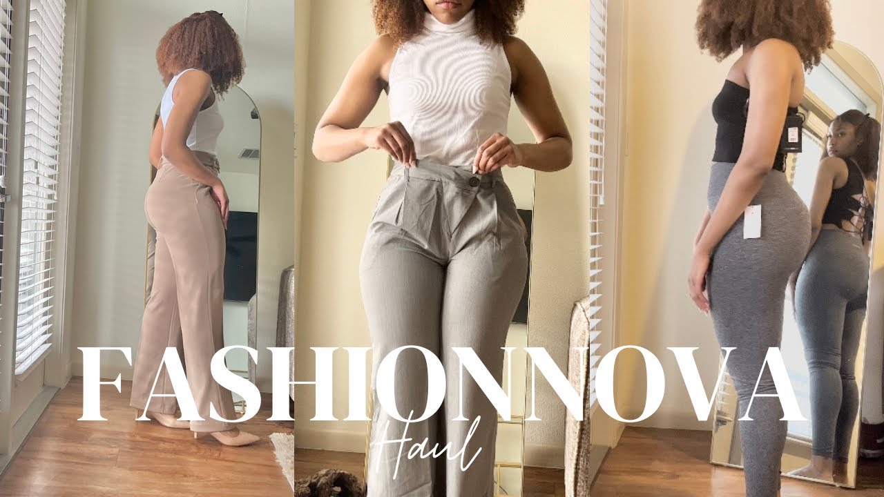 FASHION NOVA HAUL: OFFICE WEAR | SNATCHED WAIST  ATHLEISURE /LOUNGE WEAR