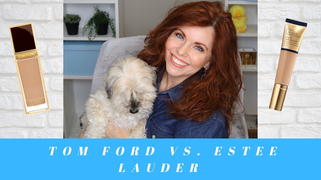 New Tom Ford v Estee Lauder Foundation Review - featuring a special guest