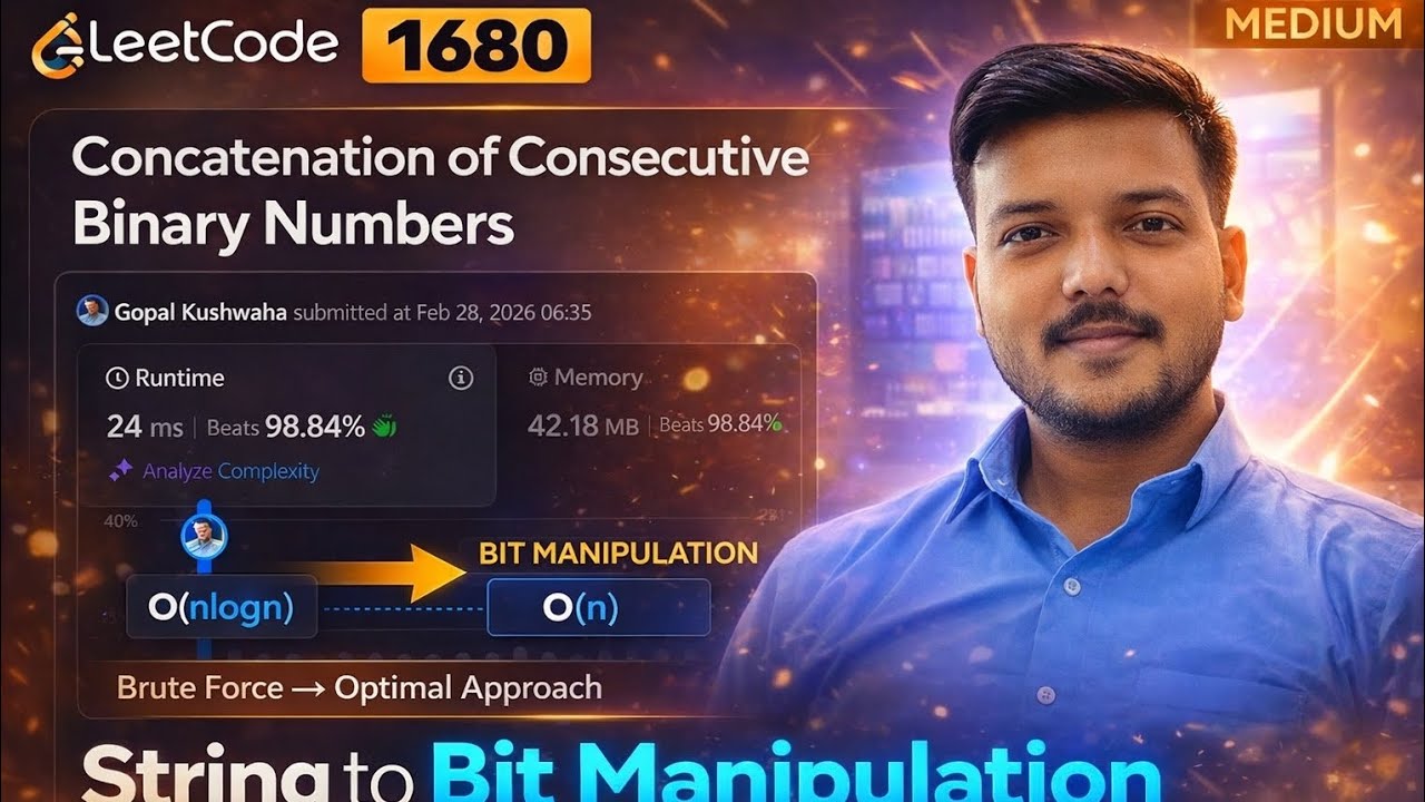 LeetCode 1680 | Concatenated Binary Numbers | Bit Manipulation Interview Approach
