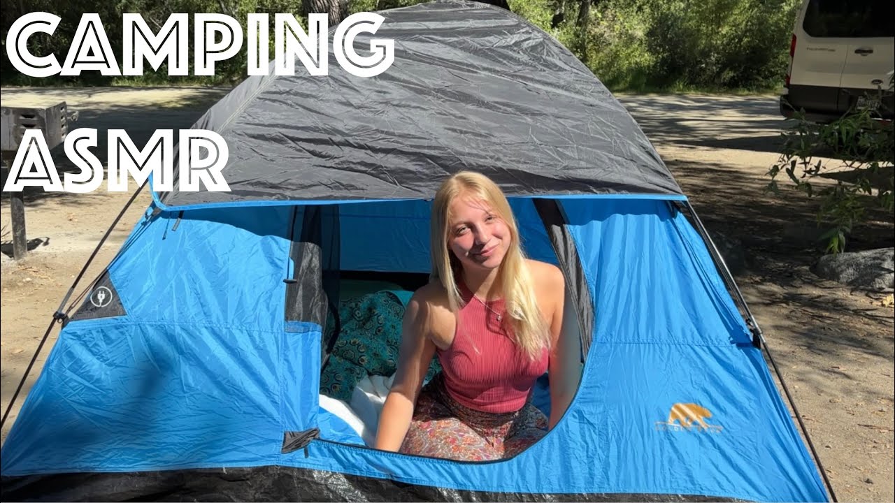 ASMR While Camping by a River ⛺️🌲