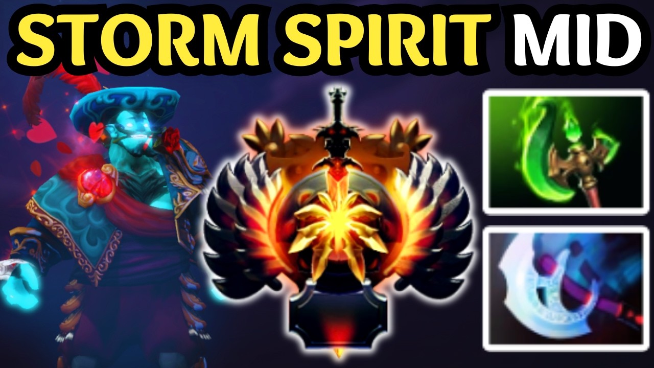 🔥 THEY RUN. HE FOLLOWS. | STORM SPIRIT MID | DOTA 2 🔥