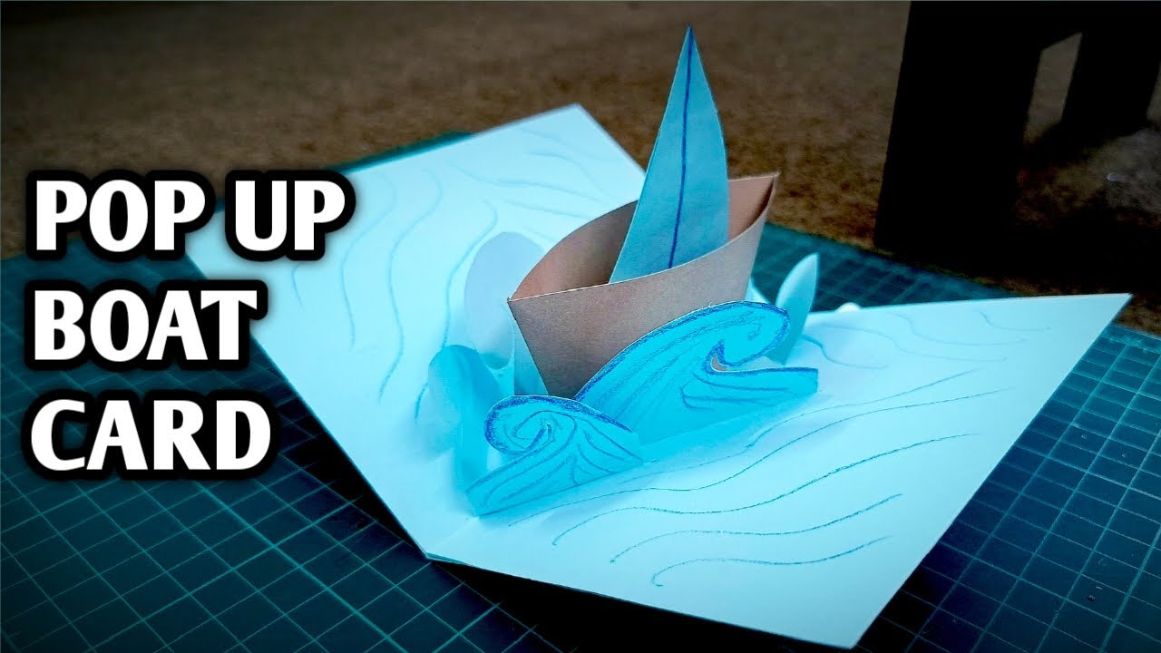 Pop Up Boat Card tutorial #scrapbooking #popup #somiclive