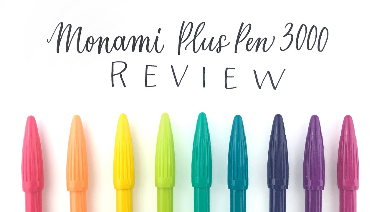 Monami Plus Pen 3000 Brush Pen Review | Small Brush Pens for Hand Lettering!