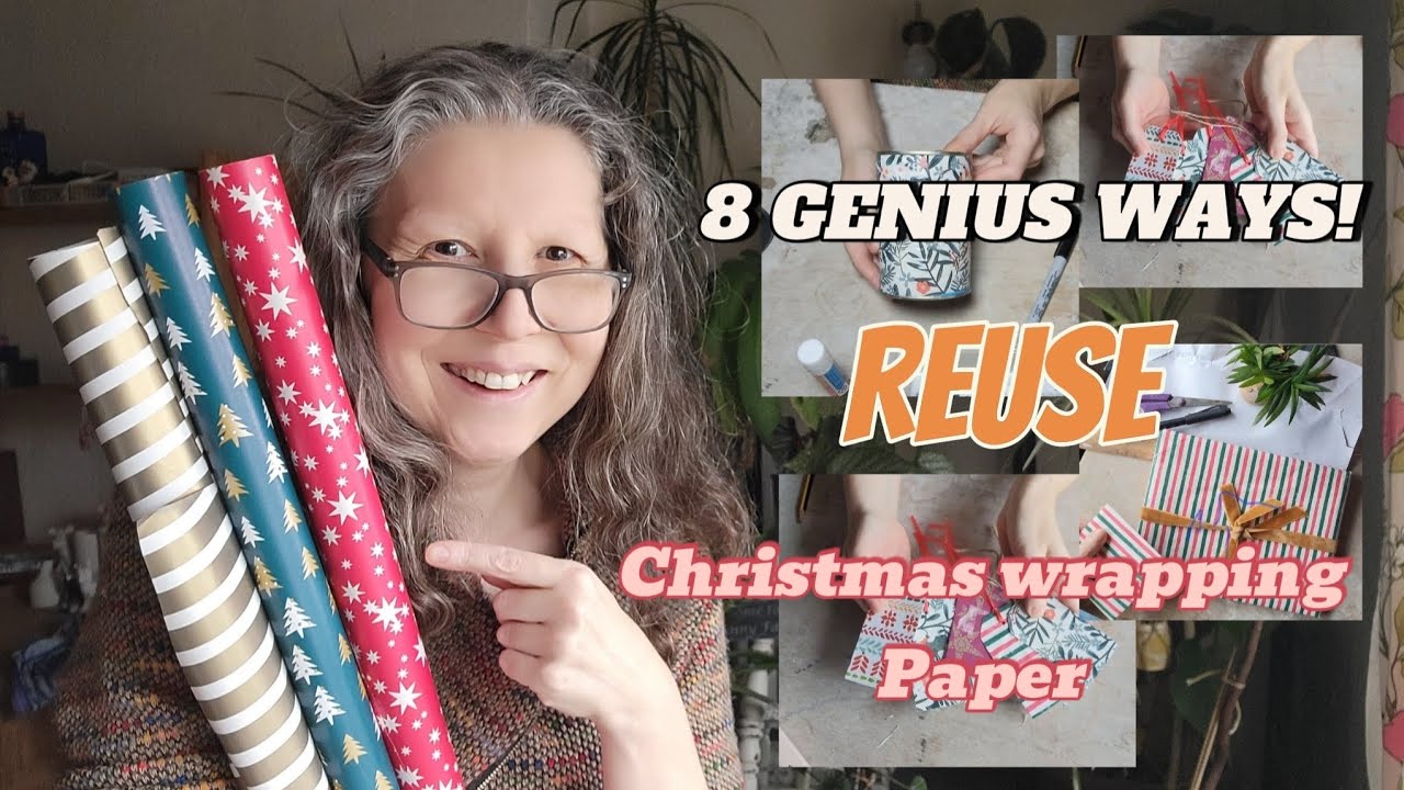 Stop! Don't Throw Away Your Christmas Wrapping Paper! 🎄✨ ​#Upcycling #ChristmasDIY #ZeroWaste #craft