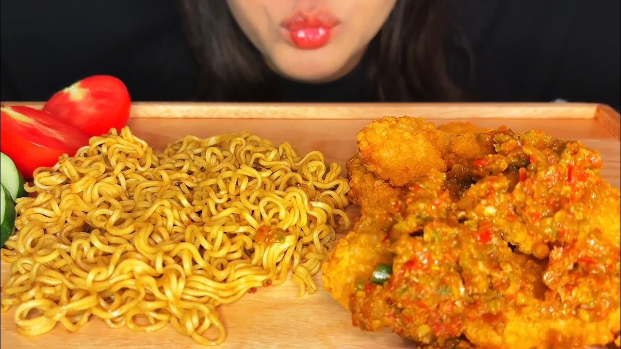 DUET MIE GORENG + NUGGET SPICY DAN CHILI PADI ENDUUL🤤💥