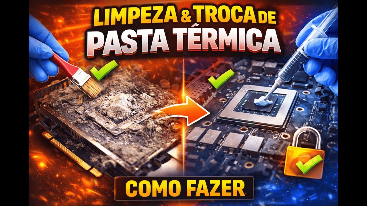 Como Limpar e Trocar a Pasta Térmica da sua Placa de Video Sem Erro!
