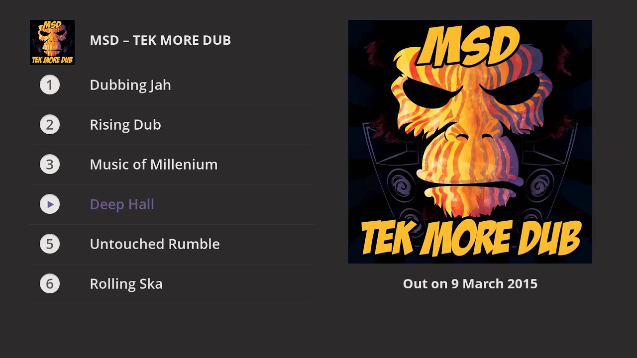 MSD - Tek More Dub (Album Preview)