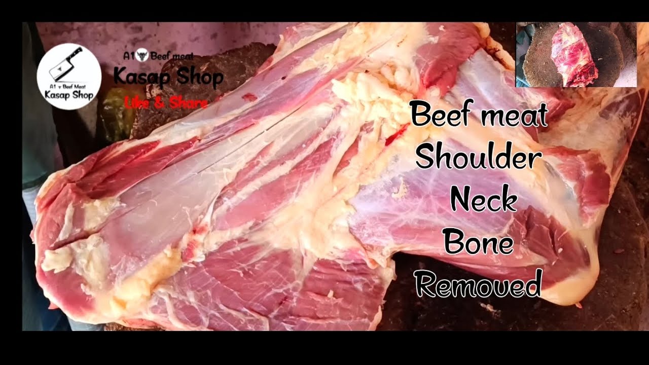 Meat Cutting Skills | Beef Meat Shoulder Neck Bone Removed #beef #Meat #cutting #how #fresh