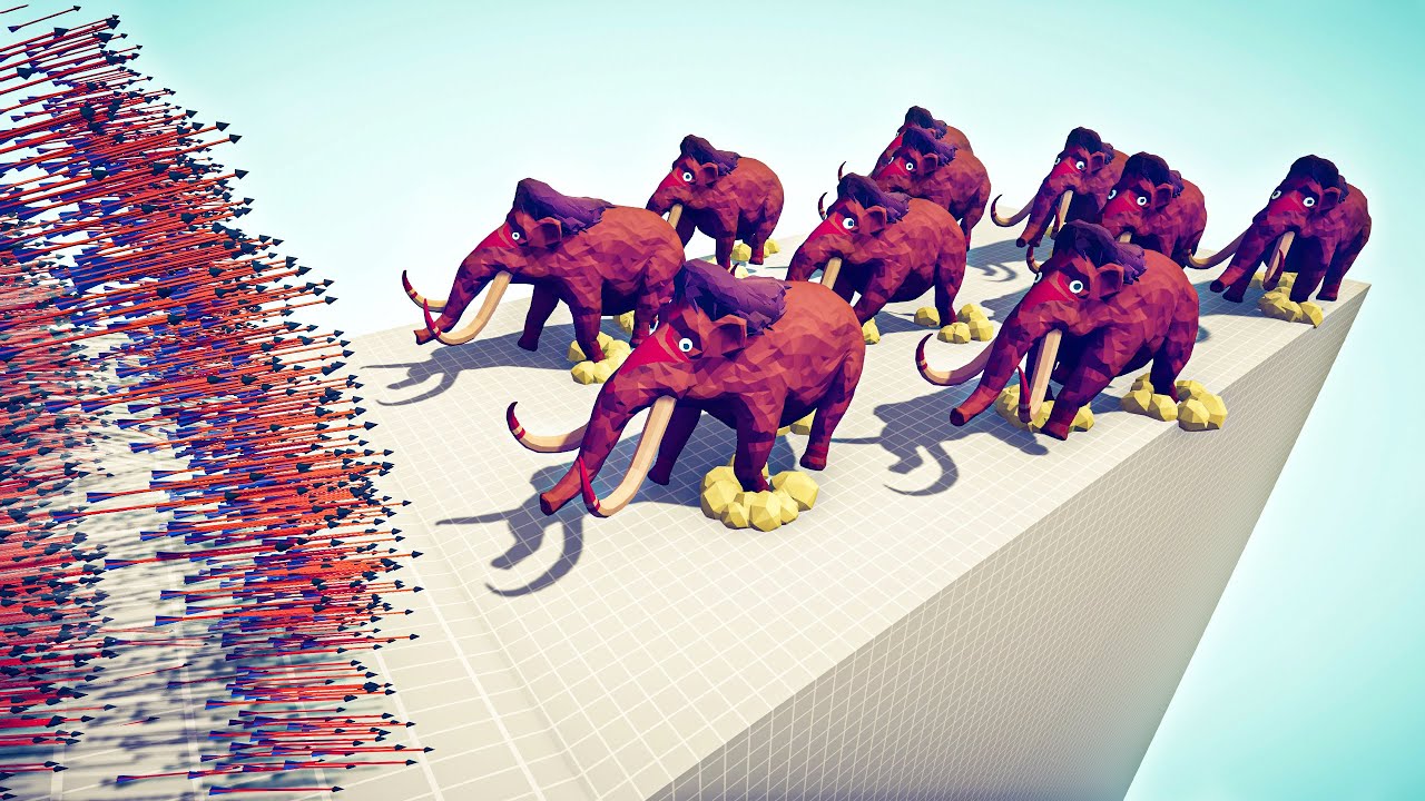 10x MAMMOTH vs TRIO GODS - 🏹 Totally Accurate Battle Simulator TABS