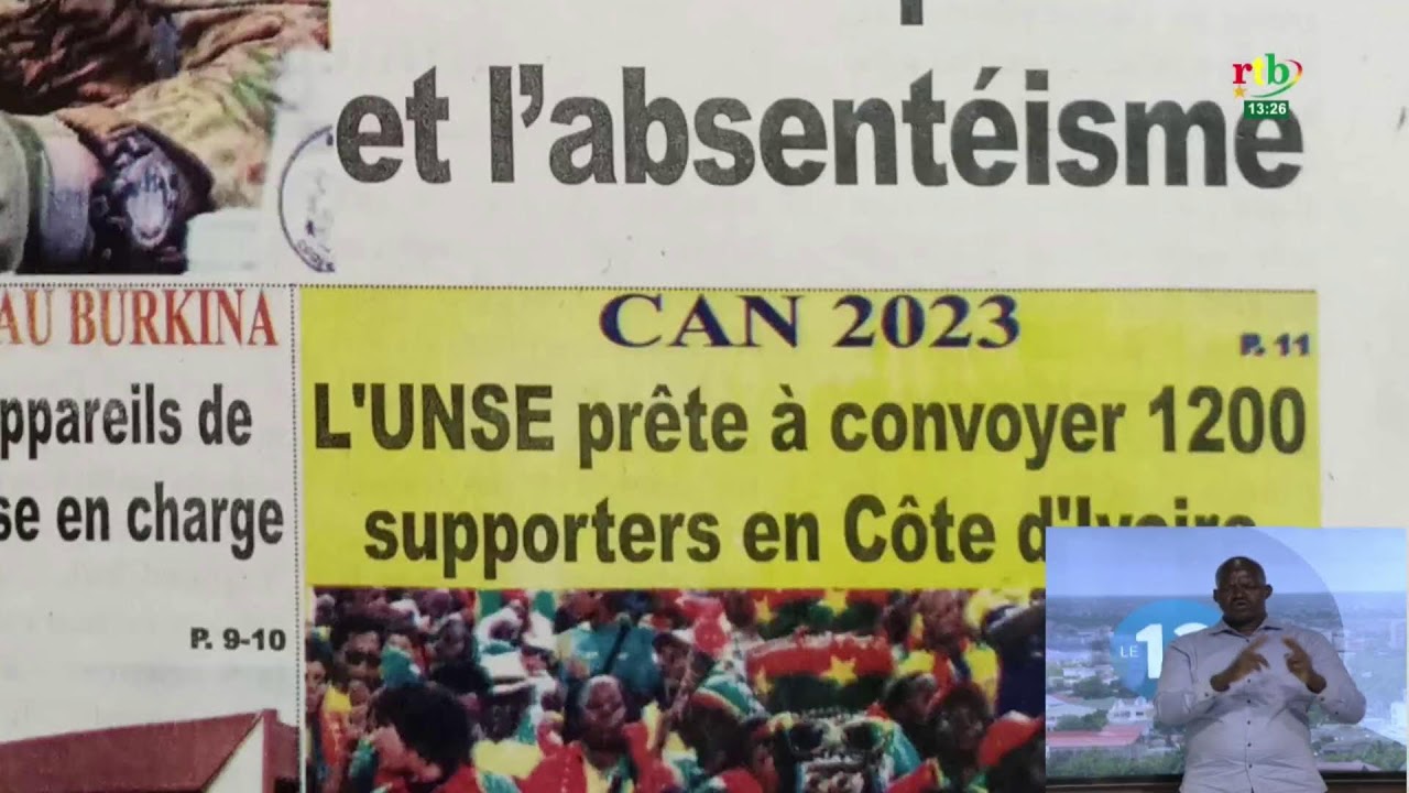 RTB - JT de 13H du 09 Janvier 2024