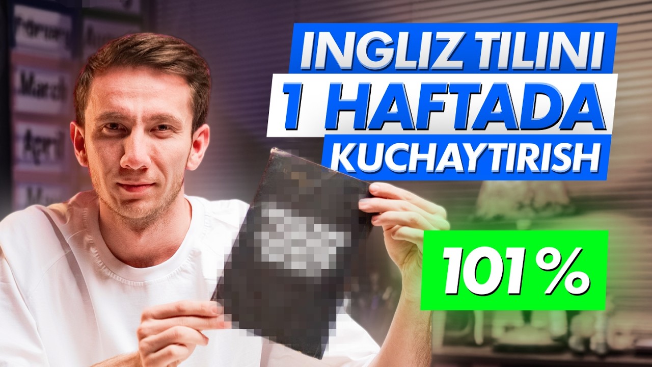 Ingliz tilini tez o'rganish uchun haftalik reja | Englify