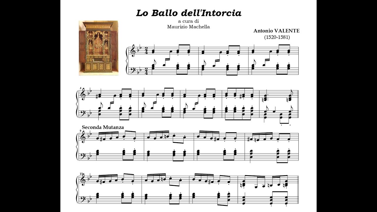 Antonio Valente (1520-1581): Lo Ballo dell'Intorcia