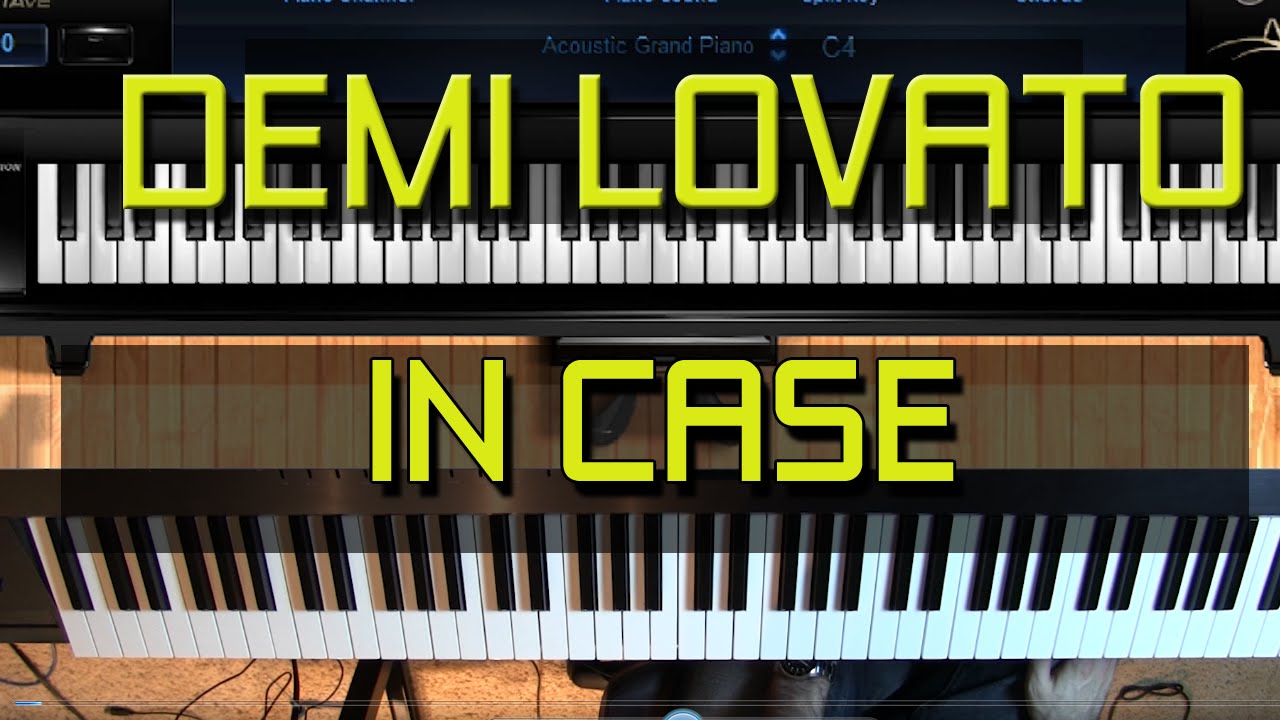 Piano Tutorial - How to Play In Case by Demi Lovato (SHEET MUSIC AVAILABLE)