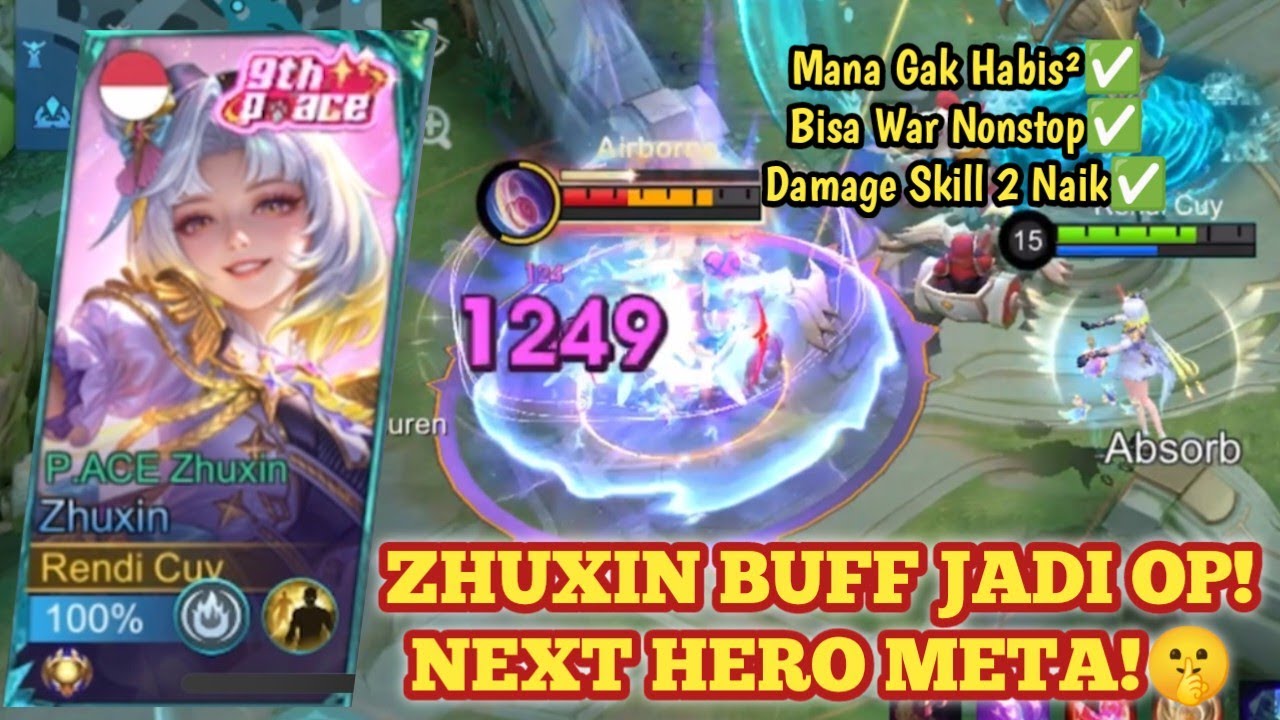 ZHUXIN BUFF MANA JADI HEMAT BANGET SEKARANG! BISA WAR NONSTOP!😭 BUILD ZHUXIN TERSAKIT 2025 - MLBB