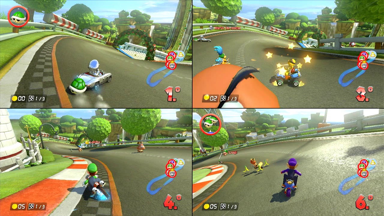 Mario Kart 8 (4 Jugadores) - 8 carreras en 150cc