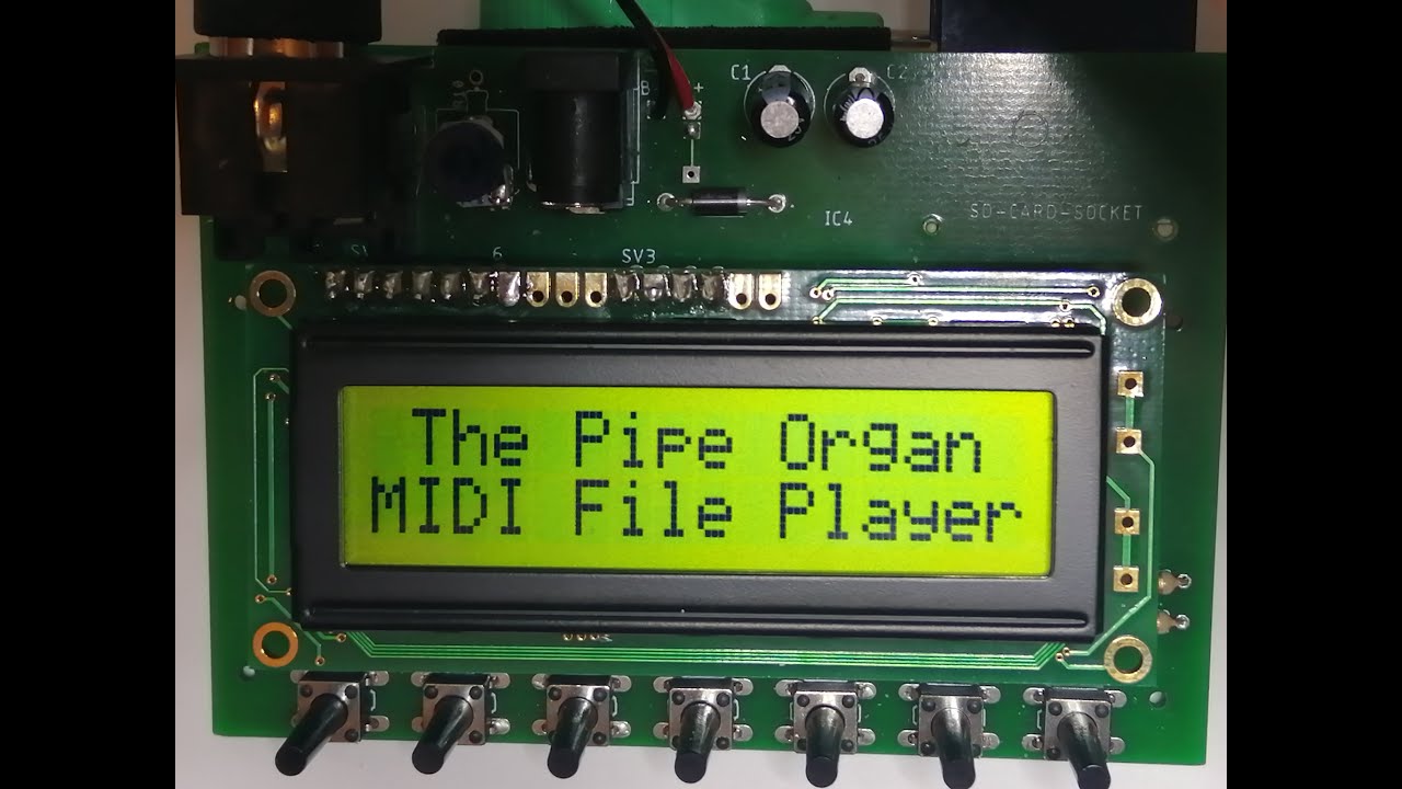 Pipe Organ MIDI File Player.