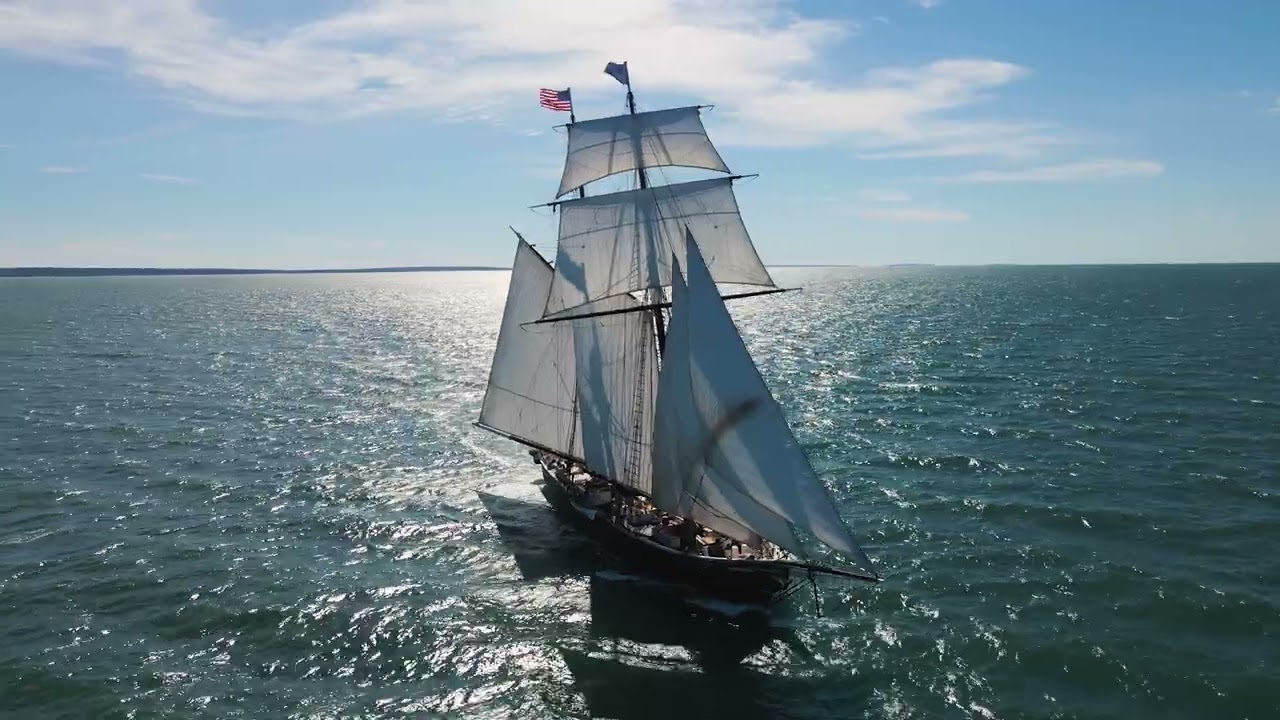 Tallship Shenandoah Cruises Across Buzzards Bay