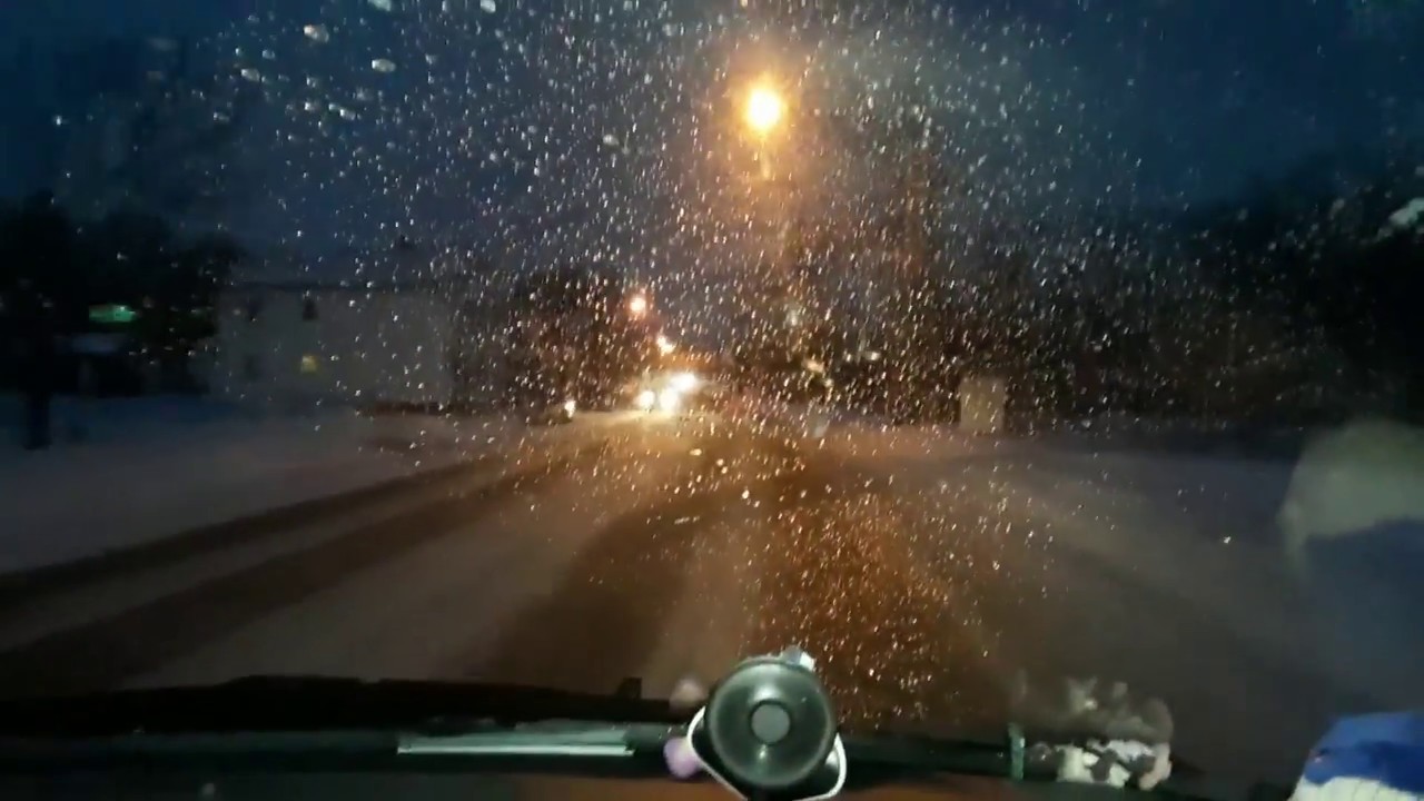winter evening ride home