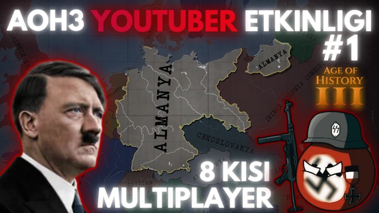 8 Kişi EFSANEVİ MULTİPLAYER RP 🔥 - Age Of History 3 Part 1 @AdemTurk00 @komutanmori