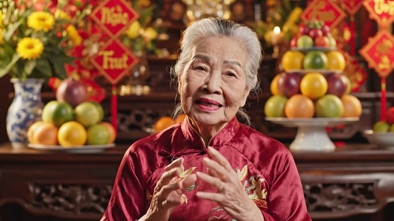 Lily the cat sprouting seeds the traditional Vietnamese Kitchen God and Stove God