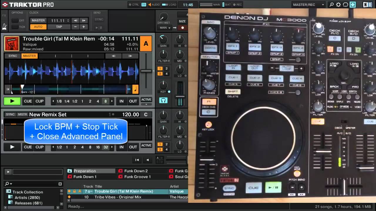 Denon MC3000 - Play Mode