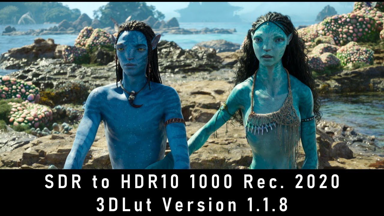 SDR BT.709 2.4 to HDR10 1000 nits Rec. 2020 3DLut Ver. 1.1.8 - Comparison/DEMO | TEKNO3D Products